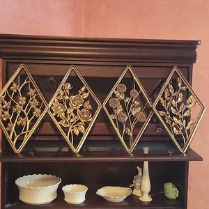 1940's Vintage Syroco Wood Wall Hangings